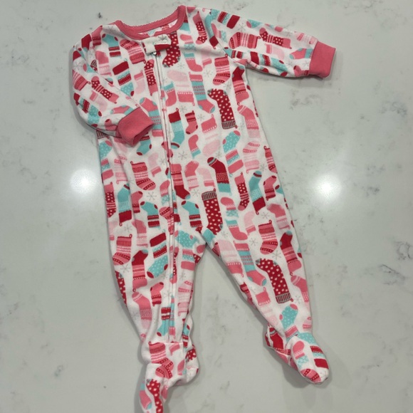 Carter's Other - CARTER’S | Christmas Pajamas - Girl’s Pajamas - 6 Months. Onesie with st…